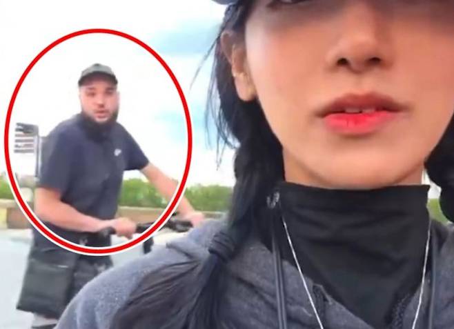 한국 유명 스트리머가 프랑스 남성에게 공격 당하는 모습/사진=서경덕 성신여대 교수팀 제공