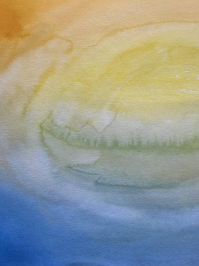 정신질환을 앓는 어머니와 동생을 돌보는 이희진(32·가명)씨가 그린 그림. 이씨는 “두 개의 극 사이에서 나의 중심, 안전지대, 초록을 지어가는 이야기”라고 설명했다. 이희진씨 제공