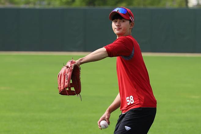 13일 데뷔 첫 1군 엔트리에 등록된 박정빈. SSG 제공