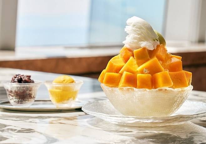 시그니엘 서울 시그니처 망고 빙수. 사진=시그니엘 서울