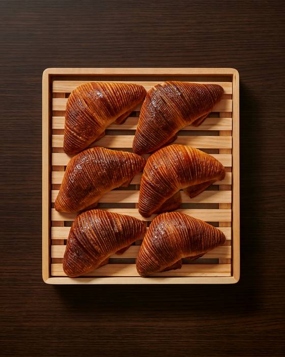 The Namsan Croissant, a signature menu at the newly-opened 22 Namdaemun Bakery at the Courtyard Seoul Namdaemun hotel in Jung District, central Seoul. [COURTYARD SEOUL NAMDAEMUN]