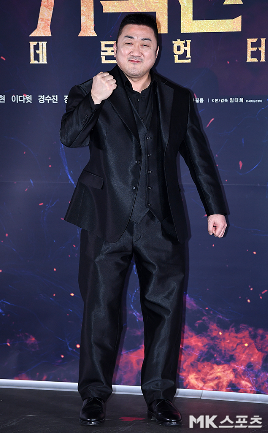 영화 ‘거룩한 밤: 데몬 헌터스’가 글로벌 107개국 선판매를 달성하며 다시 한번 마동석의 위력을 입증했다.사진=천정환 기자