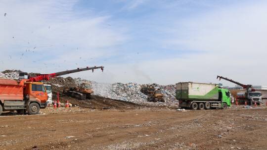 인천 서구 백석동 수도권매립지 3-1공구 현장. 문화일보 DB에서