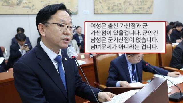 김문수 더불어민주당 의원과  ‘남성 군복무 경력 호봉 반영’ 공약에 항의하는 사람에게 보낸  문자 메시지 내용.  연합뉴스 엑스