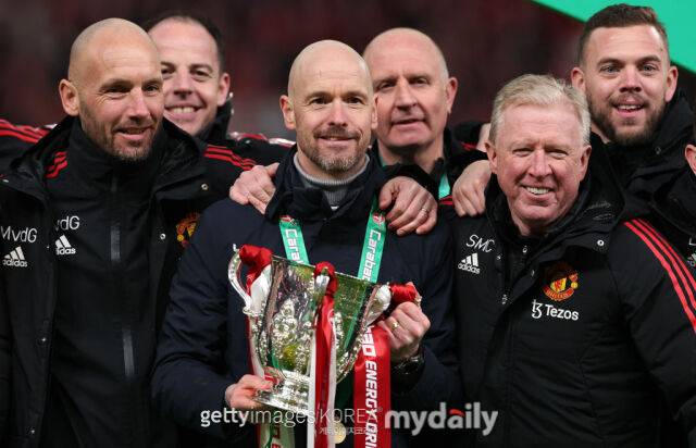 맨유 시절 텐 하흐 감독은 팀을 두번이나 우승시켰다./게티이미지코리아