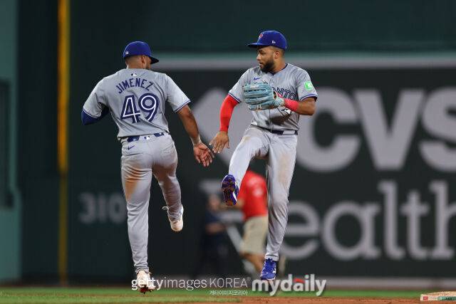 토론토 블루제이스 스튜어드 베로아(오른쪽)./게티이미지코리아