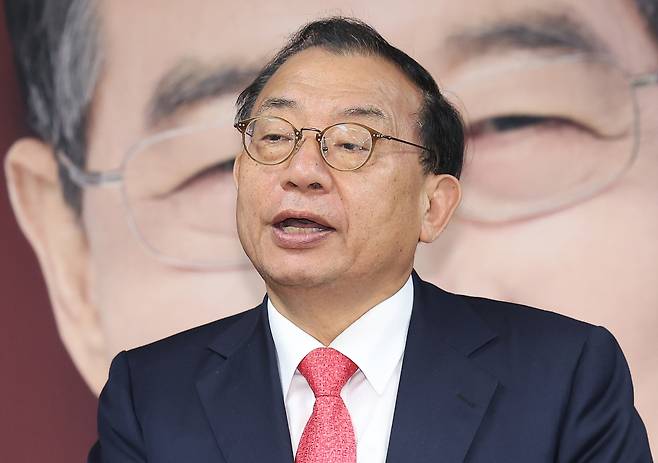 한덕수 전 무소속 대통령선거 예비후보 캠프 대변인을 맡았던 이정현 전 새누리당 대표 [연합]