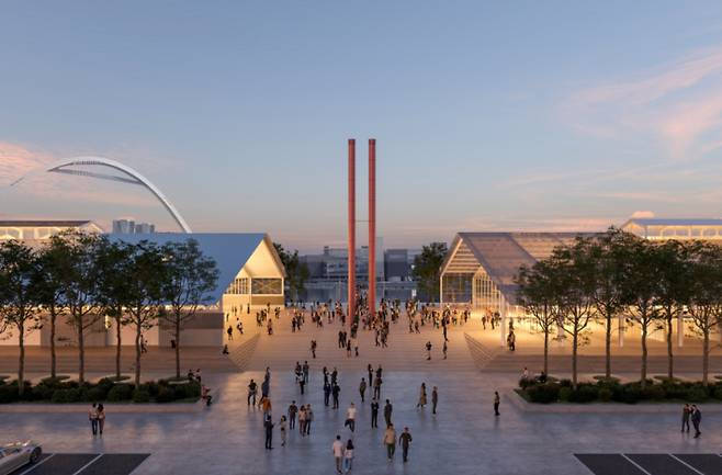 글로벌 창업허브 부산 국제 설계공모 당선작.  부산시 제공