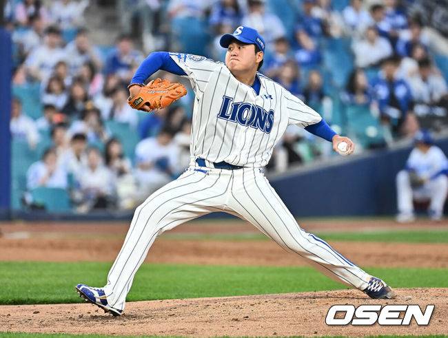 [OSEN=대구, 이석우 기자] 삼성 라이온즈 이승현 055 2025.04.18 / foto0307@osen.co.kr
