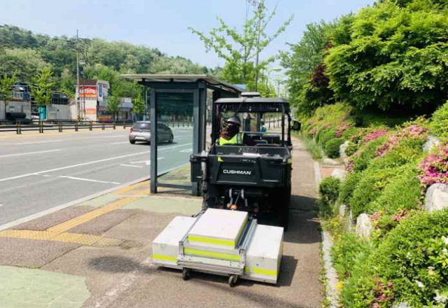 ▲지표투과 레이더 탐사 차량 ⓒ광명시