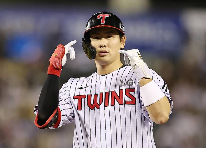 LG 홍창기. 연합뉴스