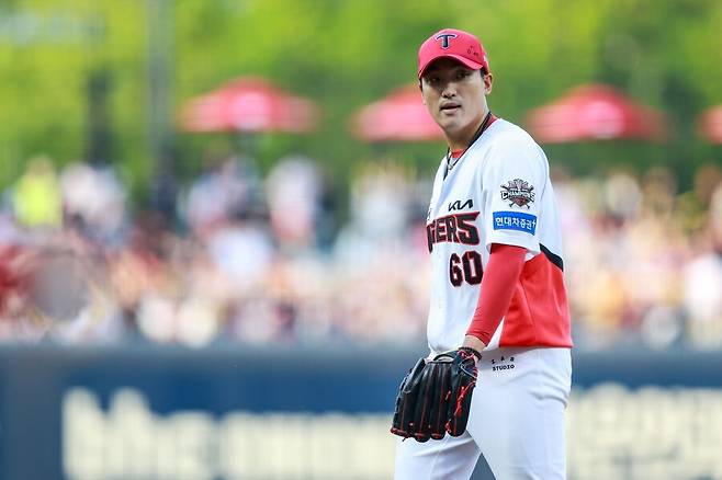 ▲ 올 시즌 KIA 선발진에서 뛰어난 활약을 펼치고 있는 김도현 ⓒKIA타이거즈