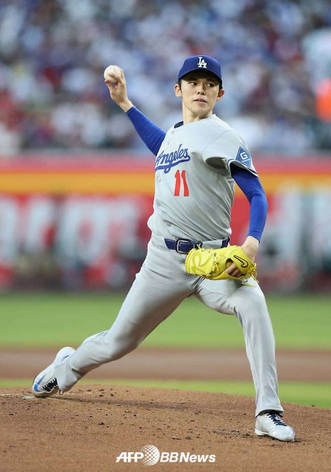 LA 다저스 투수 사사키 로키. /AFPBBNews=뉴스1