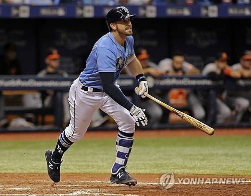 탬파베이 시절 에반 롱고리아 [AP=연합뉴스]