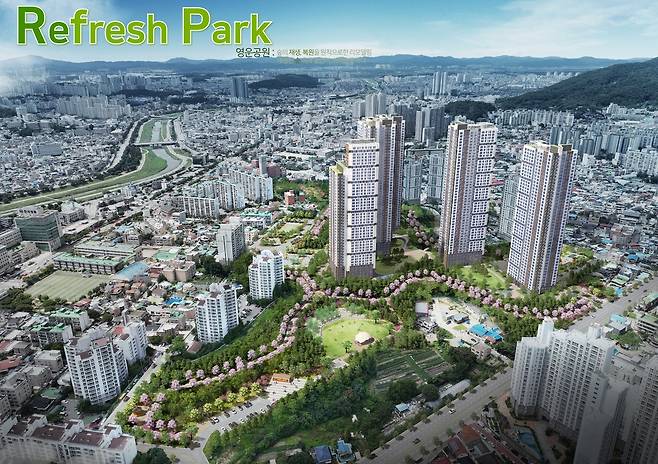 장기미집행 영운공원 예상 조감도 [청주시 제공. 재판매 및 DB 금지]