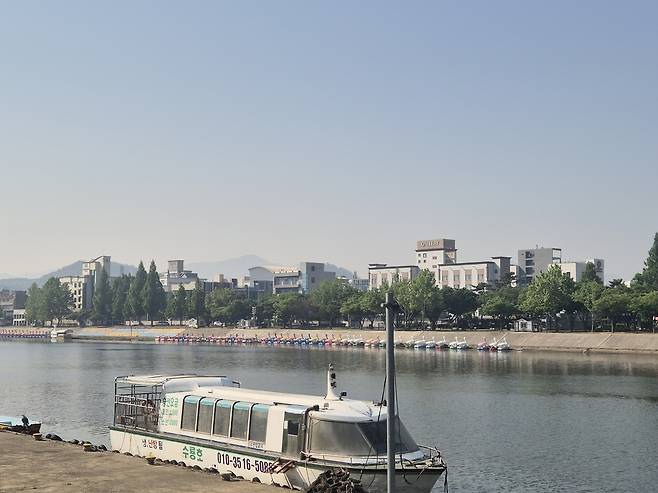 금호강 동촌유원지 침수 우려 지역 [촬영 박세진]