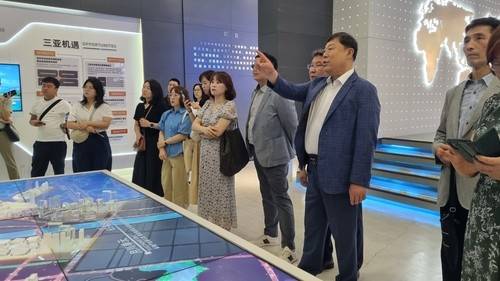 싼야 중앙상무관리국 청사 방문한 동구 정책연수단 [울산시 동구 제공. 재판매 및 DB 금지]