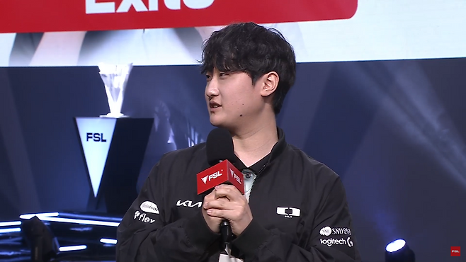 현재 파워 랭킹 1위인 디플러스 기아 '엑시토' 윤형석(출처=대회 실황 캡쳐).