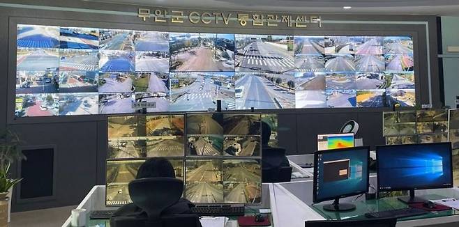 무안군 CCTV통합관제센터. 무안군 제공