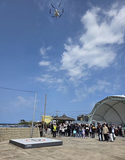 드론 배송 서비스 [사진=제주도]