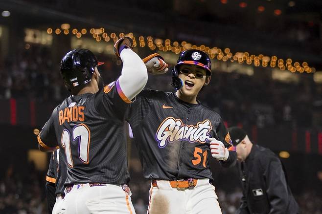 3점 홈런을 터뜨린 이정후. 로이터연합뉴스