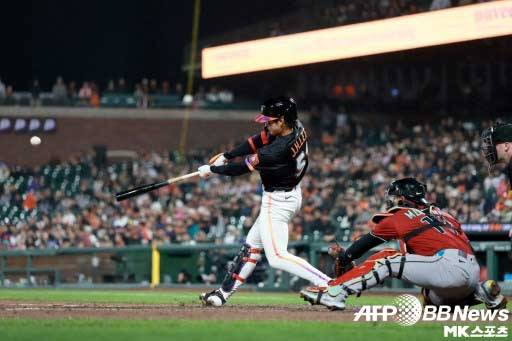 이정후가 홈런을 터트렸다. 사진(美 샌프란시스코)=ⓒAFPBBNews = News1