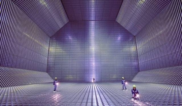 액화천연가스(LNG) 선박 화물창 내부 모습   [삼성중공업 제공]