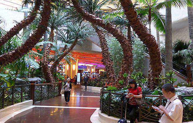 마카오 코타이 지구의 카지노 입구 모습. (사진=뉴시스) *재판매 및 DB 금지