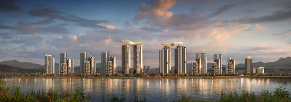 특별건축구역 지정을 통해 광주 광천동 재개발구역에 들어설 5000세대 규모 주거시설 조감도. 광천동주택재개발정비조합 제공