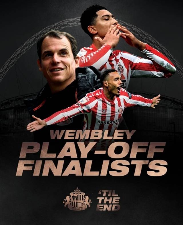 선덜랜드 승격 플레이오프 진출 포스터. /사진=선덜랜드 SNS