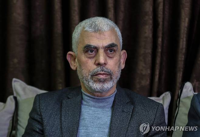 야히야 신와르 [EPA 연합뉴스 자료사진. 재판매 및 DB 금지]