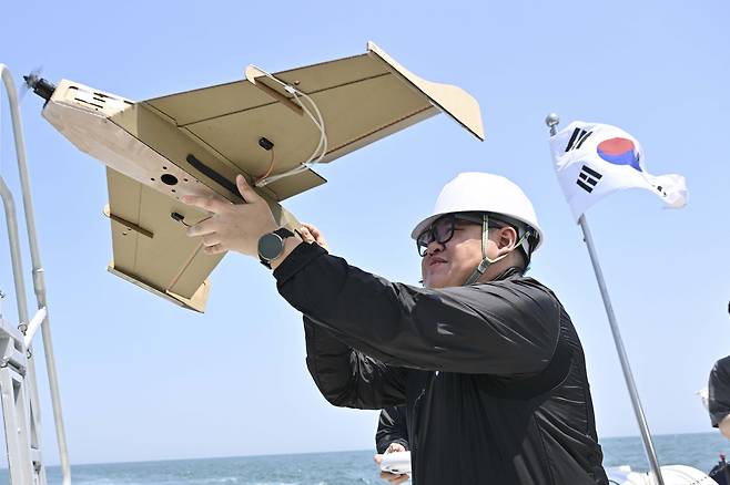 자폭용 골판지 드론 [해군 제공. DB 및 재판매 금지]