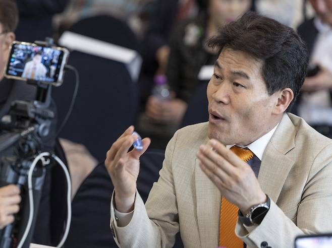 역사강사를 그만두는 전한길 씨./연합뉴스