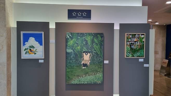 ‘GG’와 함께하는 박영미, 정자빈 콜라보 전시회에서 만난 작품들.