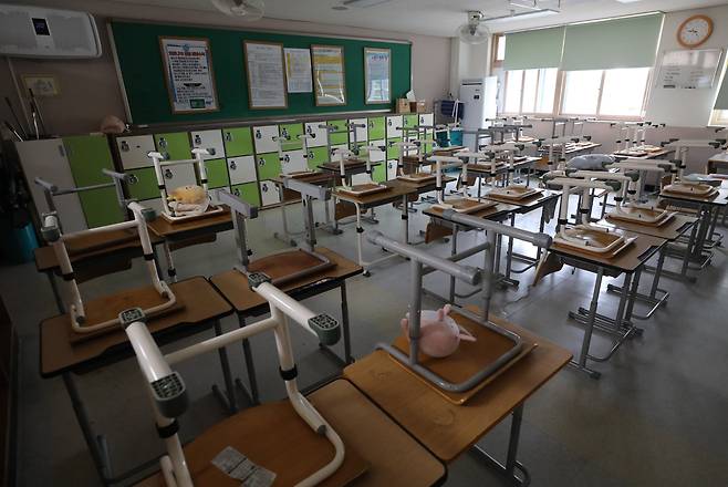 한 초등학교 교실. 사진은 기사 내용과 관계 없다. / 뉴스1