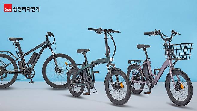삼천리자전거가 출시한 전기자전거. (왼쪽부터)팬텀 LX, 팬텀 Q SF, 팬텀 데이지. /삼천리자전거 제공