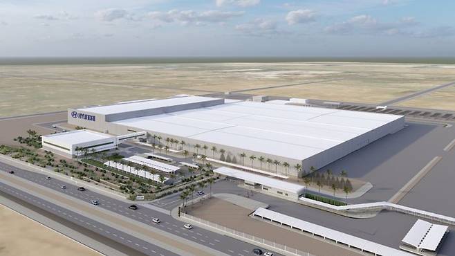 현대차 사우디 생산법인(HMMME) 공장 조감도. ⓒ현대자동차