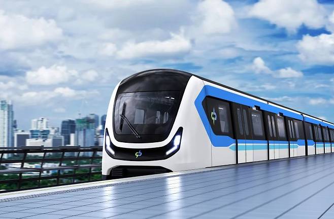 대만 타이중 블루라인 무인 전동차 조감도
