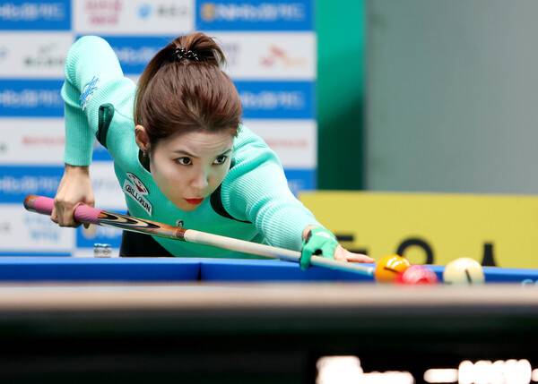 여자프로당구 에스와이(SY)의 이우경. PBA 제공