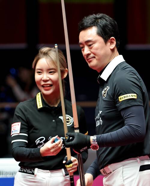 에스와이의 이우경과 황득희 주장. PBA 제공