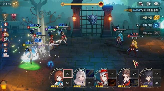 ▲ 기본 캐릭터인 에반과 카린을 활용하면 유지력을 끌어올릴 수 있다