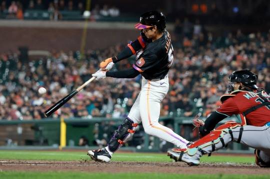 이정후의 홈런 스윙. 사진[게티이미지/AFP=연합뉴스]