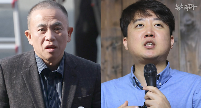 ▲명태균(좌)씨와 이준석 개혁신당 대선후보(우) ⓒ뉴스타파