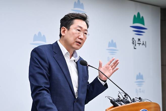 원강수 원주시장. 원주시 제공