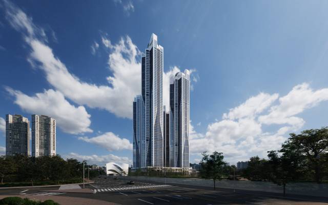 ‘블랑 써밋 74’ 투시도. 자료 제공=대우건설