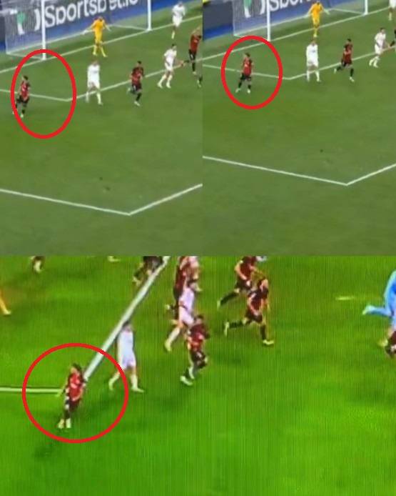 ▲ 레알 마드리드 팬들을 도발하는 마페오 ⓒ마드리드 존