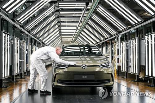 폭스바겐 독일 드레스덴 공장 [EPA 연합뉴스 자료사진. 재판매 및 DB 금지]