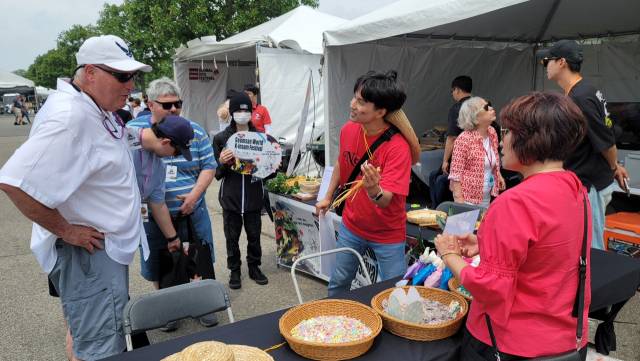 미국에서 개최된 월드 챔피언십 바비큐 쿠킹 콘테스트 금산세계인삼축제 홍보부스 사진=금산군