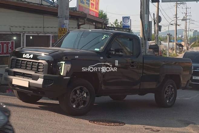 '타스만' 싱글캡 모델 스파이샷(출처: 숏카)