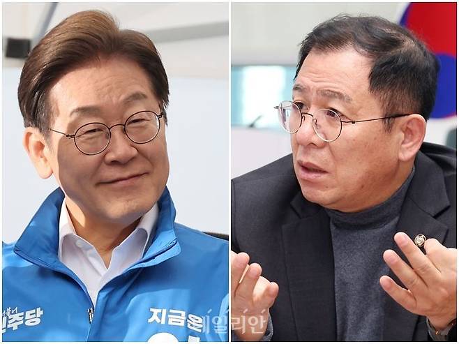 이재명 더불어민주당 대선 후보(왼쪽)와 이상휘 국민의힘 중앙선대위 국민사이렌센터장 ⓒ데일리안 홍금표 기자